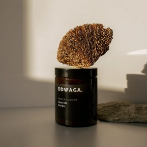 ODWAGA świeca sojowa 200 ml paczula, wanilia, piżmo